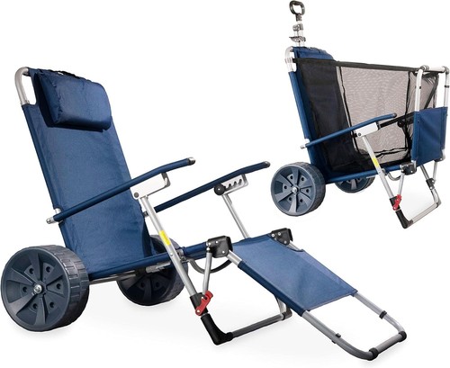 Handwagen strandliege - 2-in-1,