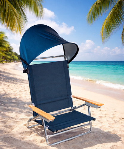 Strandstuhl mit sonnenschutz - mit,